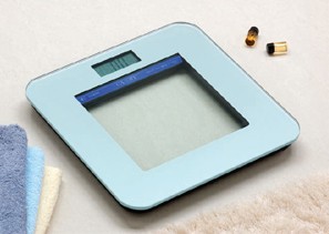 Digital Bathroom Scale with Glass Platform