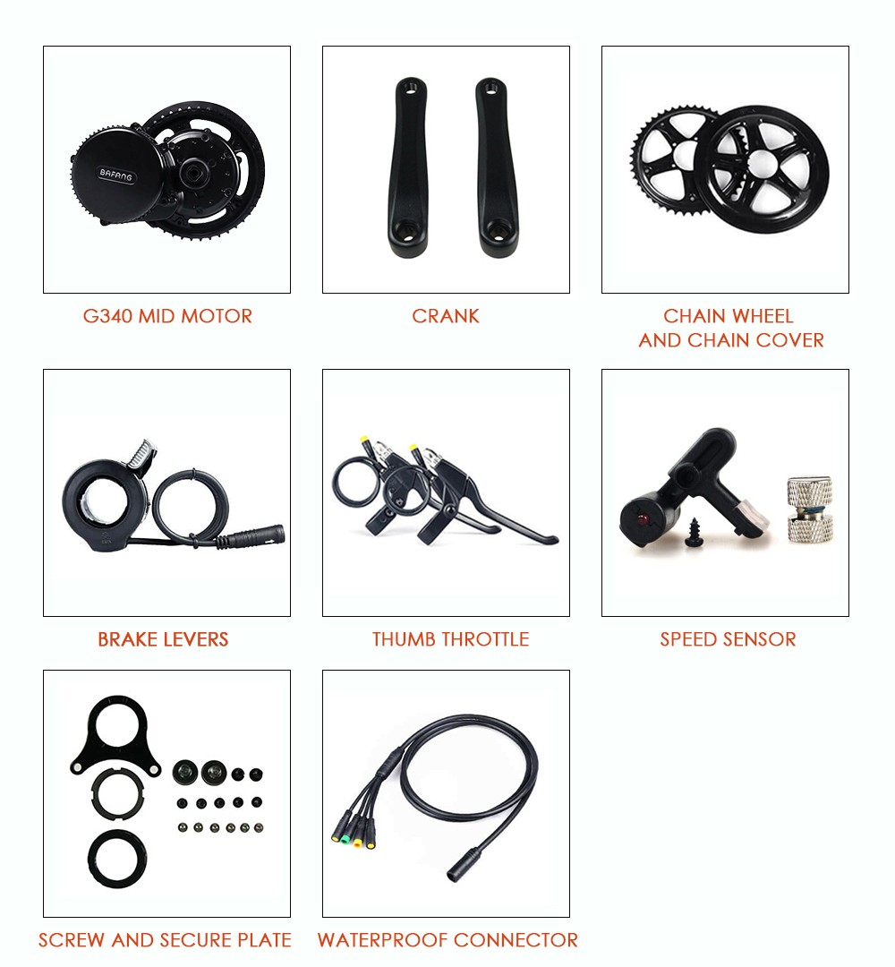 Ebike conversion Kit Bafang 8fun motor 48V 750W BBS02 mid motor kit for electric bikes - Image 2