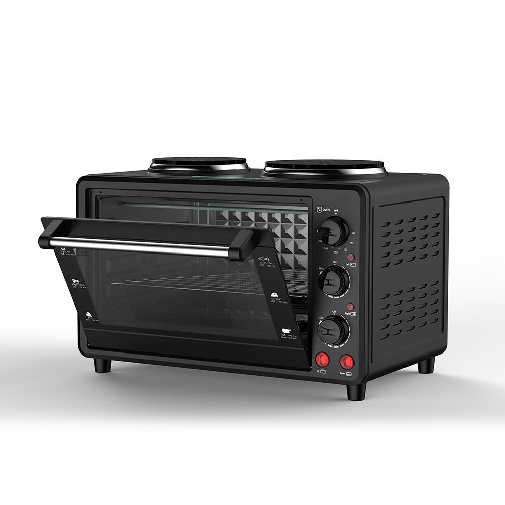30L Electric Oven with Integrated Stovetop