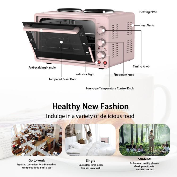 ECO-8035O 35L Cake Bread and Pizza Baking Machine Bakery Oven for Restaurant - Image 2