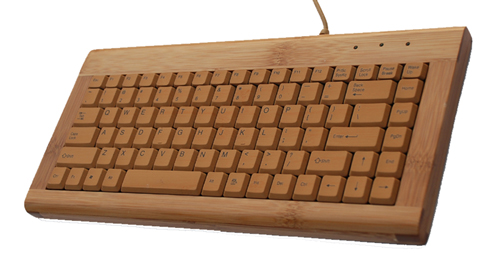 Eco-friendly natural bamboo keyboard with 88 keys - Image 2