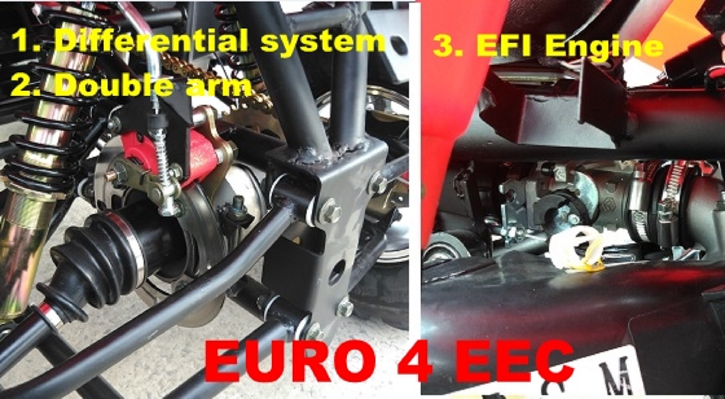 Technical highlight graphic showing differential and suspension systems