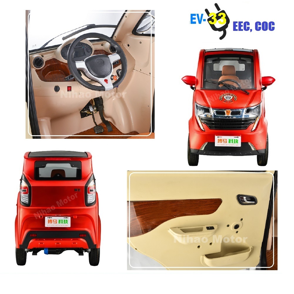 EEC EURO5 electric car cabin e scooter e 4 wheel motorcycle 3 seat COC (e King) - Image 2