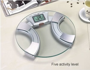 Digital Bathroom Scale with Open Circular Design