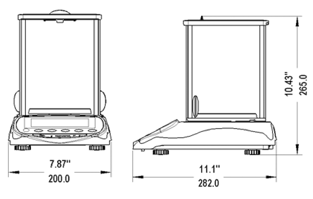 EH-E Precision Scales( Cap:300gx0.01g-6000gx0.1g) - Image 2