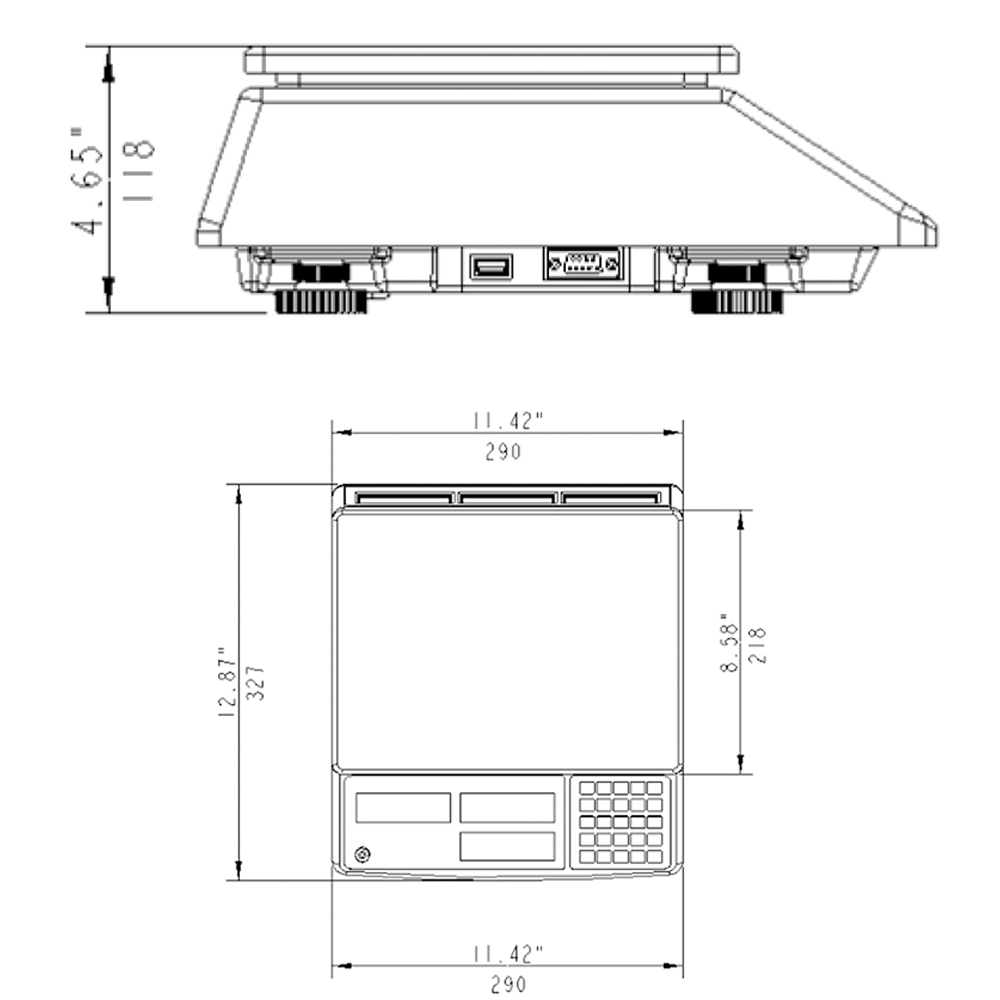 LED Price Computing Scale