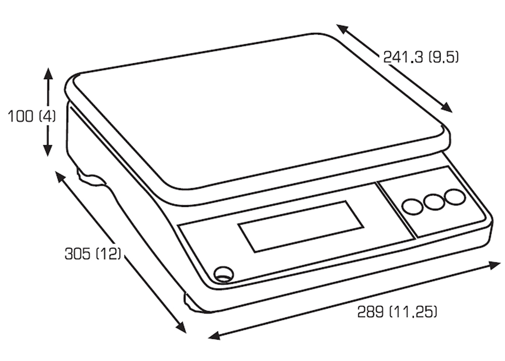Digital Weighing Scale with Stainless Steel Platform
