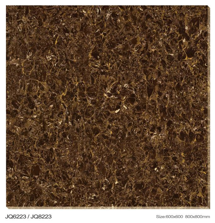 Dark Brown Marble Pattern Porcelain Tile