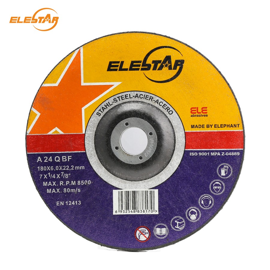 ELE Star Factory Price 7 inch grinding wheel 180mm grinding disc for metal - Image 2