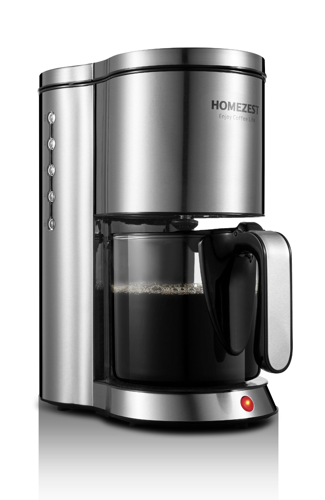 Electric Drip Coffee Maker with Stainless Steel Housing