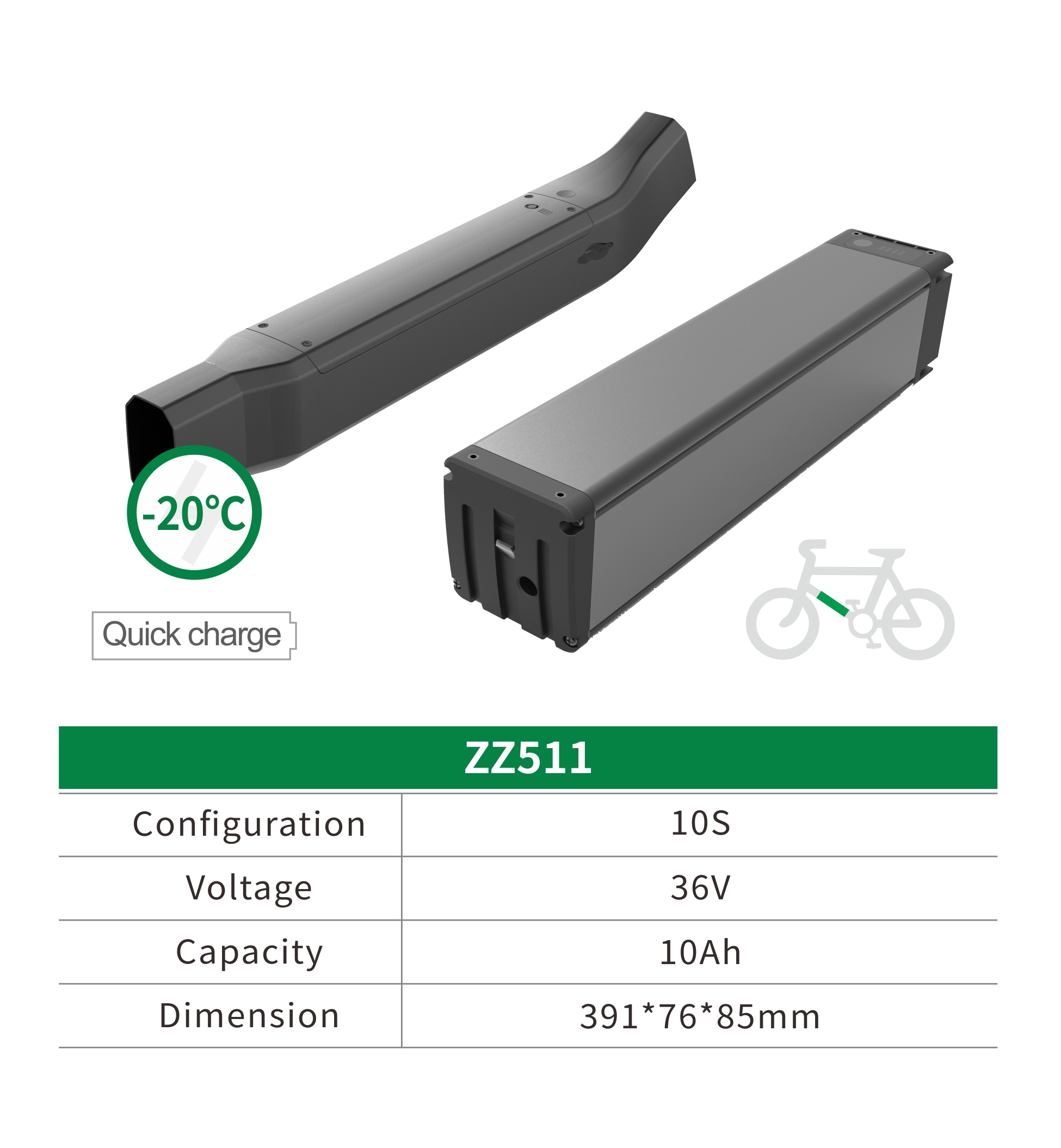 Electric Bicycle Lithium-Ion Battery Pack