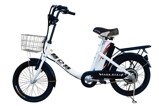 Step-Through Frame Electric Bicycle with Storage