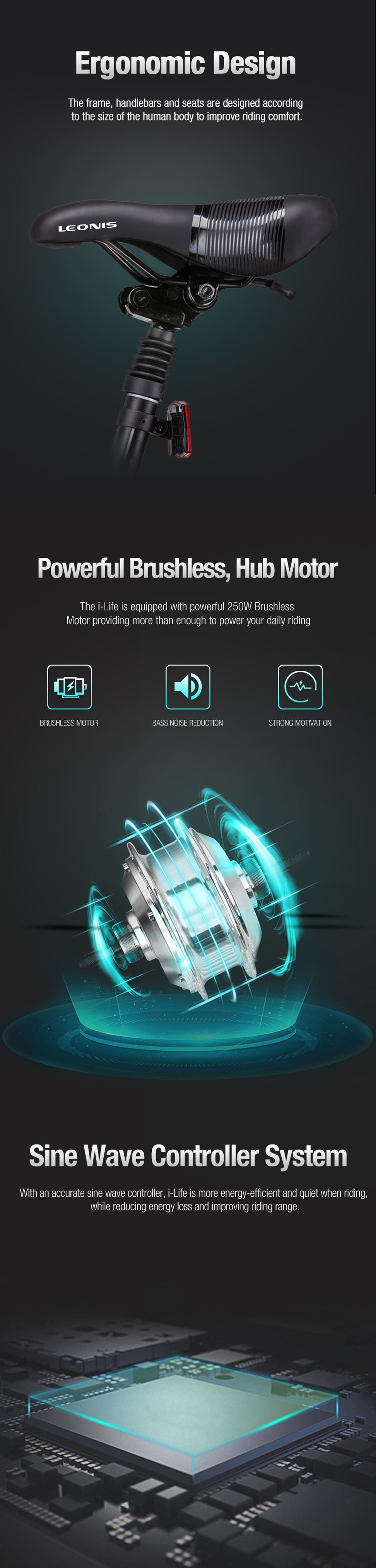 Ergonomic design and motor efficiency
