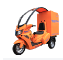 Electric Delivery Tricycle with Canopy