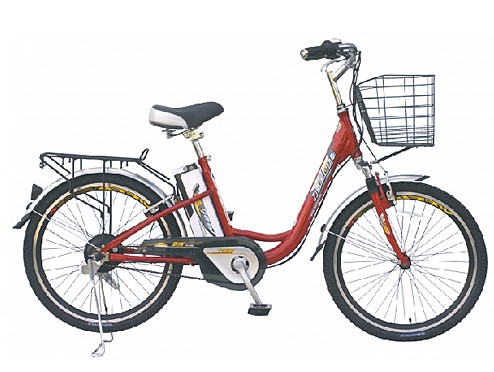 Step-Through Frame Electric City Bicycle
