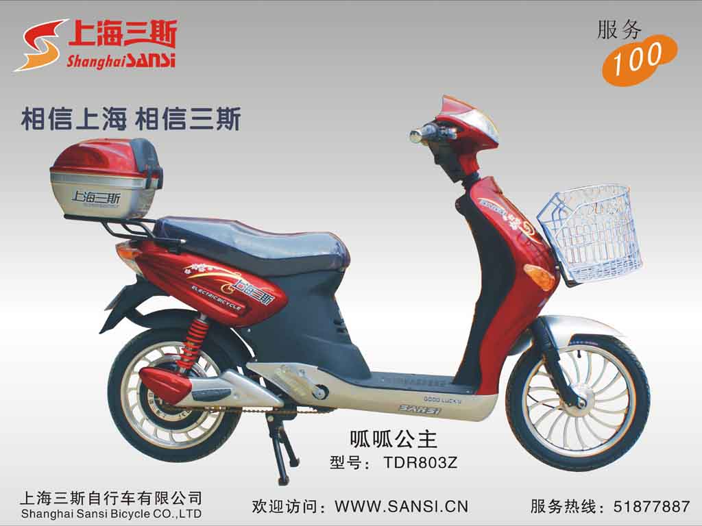 Electric Commuter Bicycle with Basket