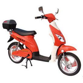 Step-Through Electric Bicycle with Rear Storage