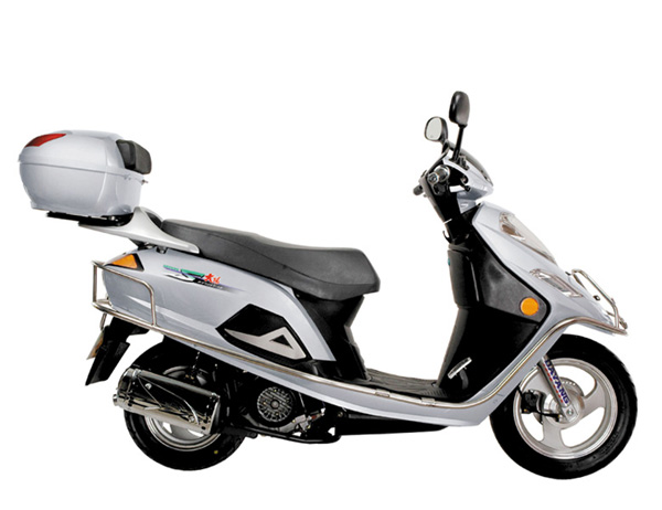 Electric Step-Through Scooter with Storage