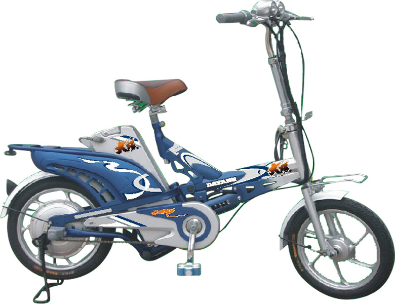 Folding Step-Through Electric Bicycle