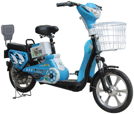 Electric Commuter Bicycle with Step-Through Frame