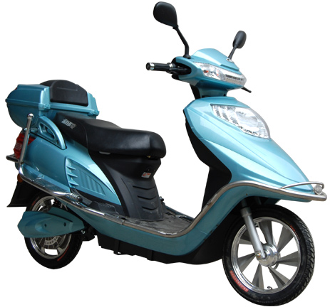 Step-Through Frame Electric City Bike with Rear Storage