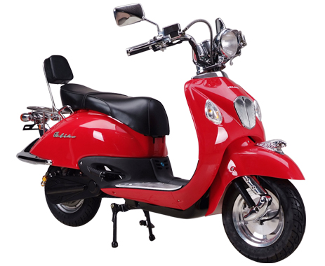 Retro Electric Scooter with Backrest