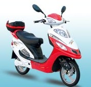 Step-Through Electric Scooter with Integrated Storage