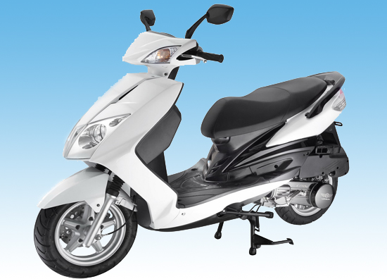 Electric Commuter Scooter with Step-Through Frame