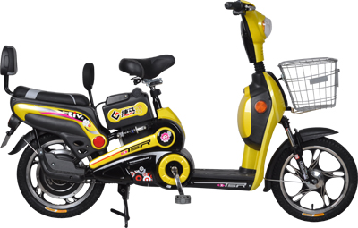 Step-Through Frame Electric Bicycle with Basket