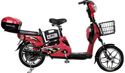 Step-Through Frame Electric City Bike with Cargo Storage