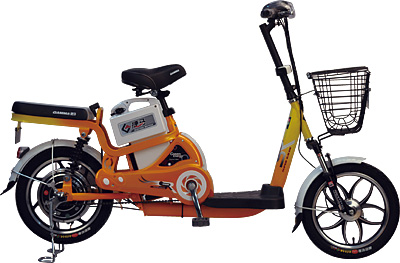 Step-Through Frame Electric Bicycle with Cargo Rack