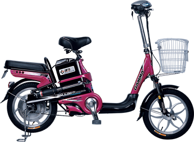 Step-Through Frame Electric Bicycle with Storage