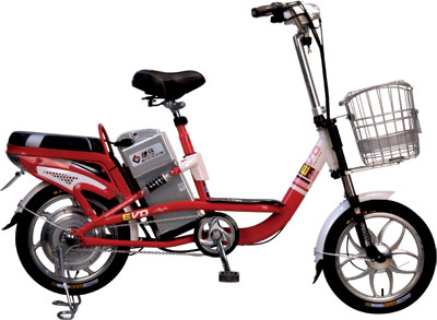 Step-Through Electric City Bicycle with Basket and Rack