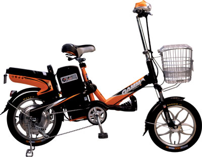 Step-Through Frame Electric Bicycle with Integrated Rack