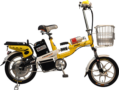 Step-Through Frame Electric Bicycle with Storage