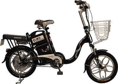 Step-Through Electric Bicycle with Storage