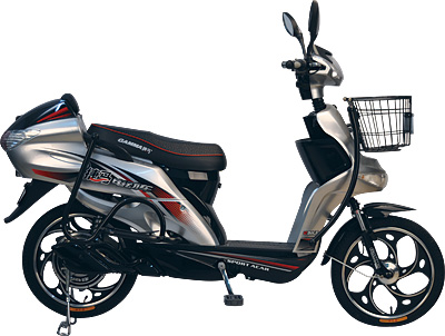 Electric Commuter Bicycle with Step-Through Frame