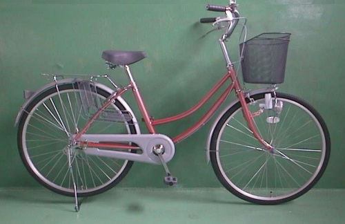 Step-Through Electric City Bicycle with Integrated Lighting