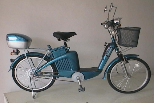 Step-Through Electric Bicycle with Storage