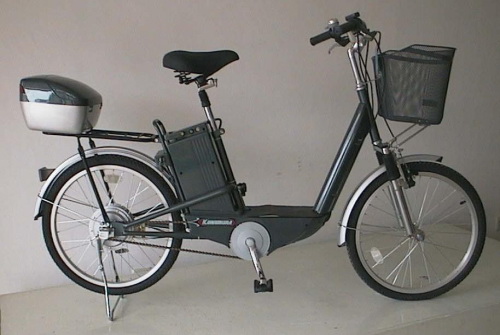 Step-Through Frame Electric Bicycle with Storage