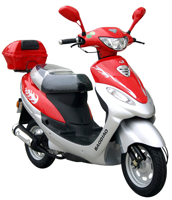 Electric Step-Through Scooter with Storage