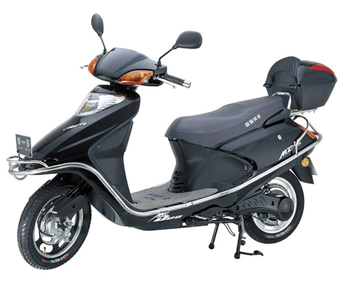 Electric Step-Through Scooter with Storage
