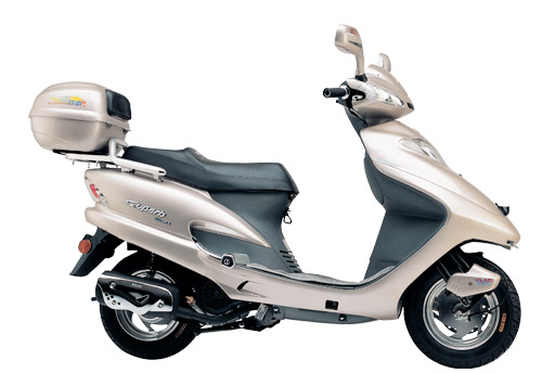 Electric Step-Through Scooter with Rear Storage