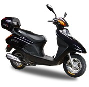 Electric Step-Through Scooter with Rear Storage