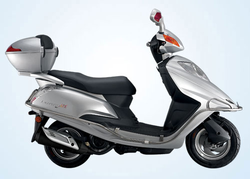 Electric Step-Through Scooter with Storage