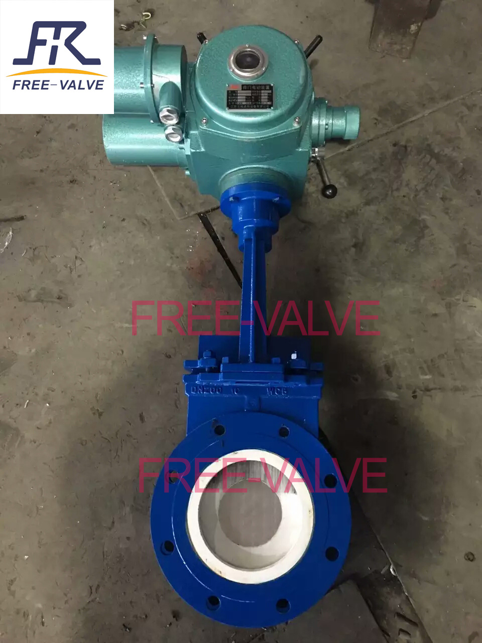 Electric Ceramic Lined Knife Gate Valve for Slurry