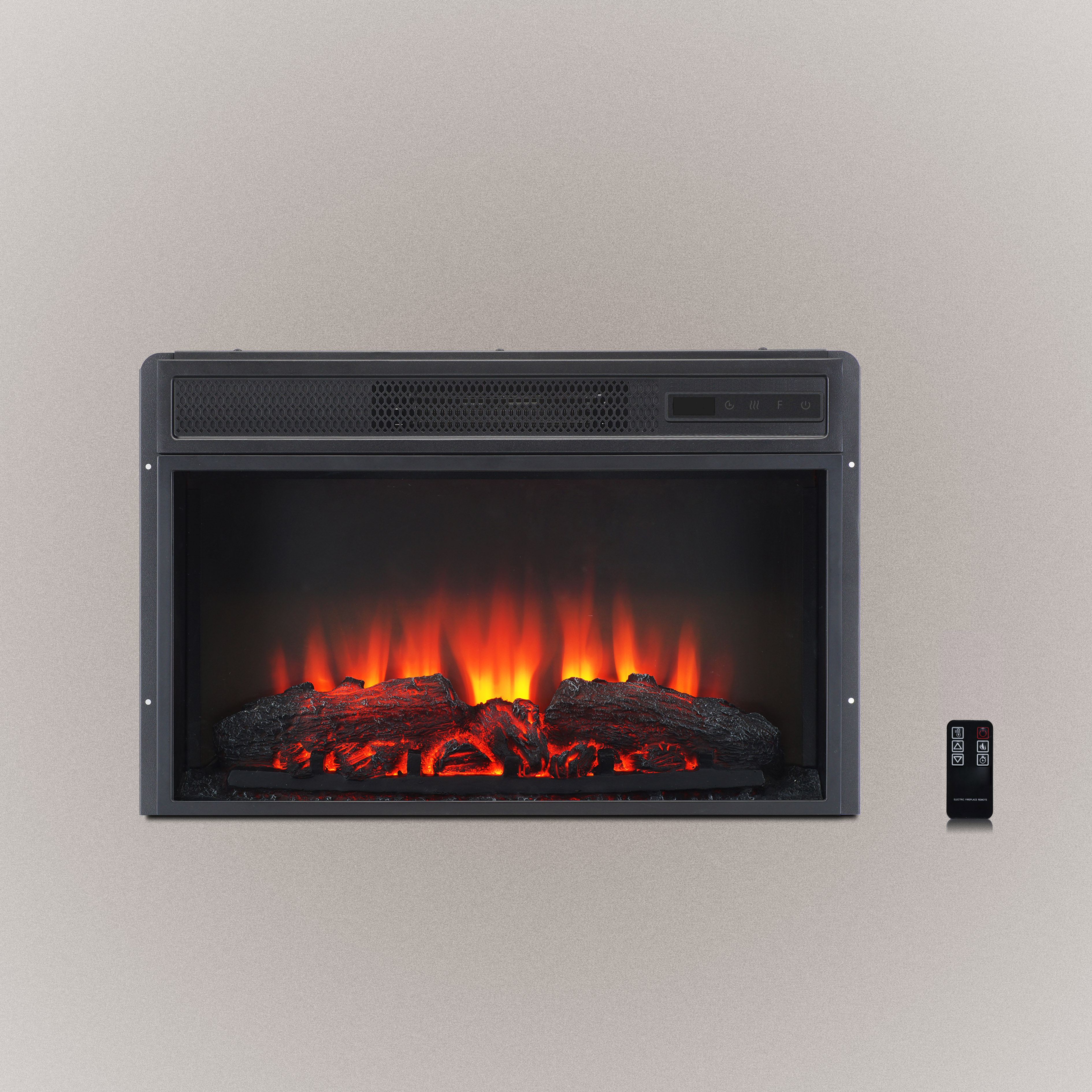Electric Fireplace with Adjustable Flame
