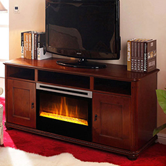 Electric Fireplace Entertainment Center with Storage