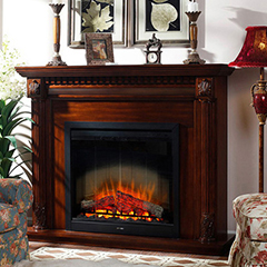 Electric Fireplace with Realistic Flame Effect
