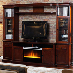 Entertainment Center with Electric Fireplace